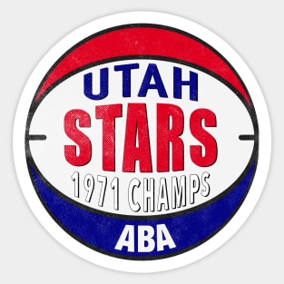 Classic Utah Stars 1971 Sticker